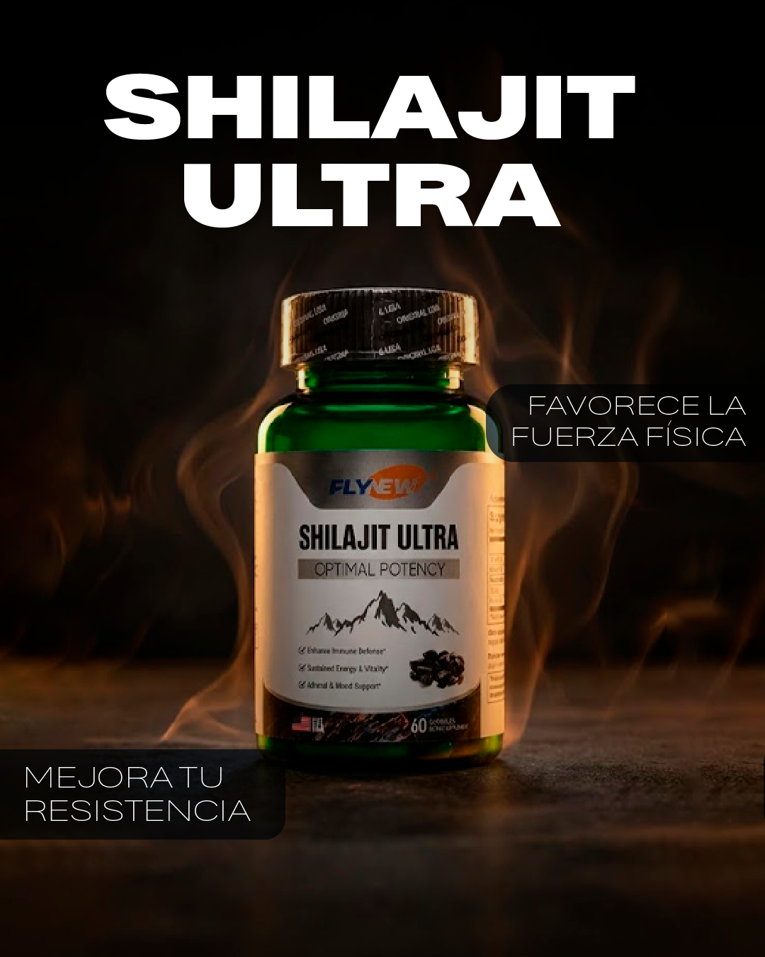 Shilajit Ultra Optimal Potency 60 Cápsulas