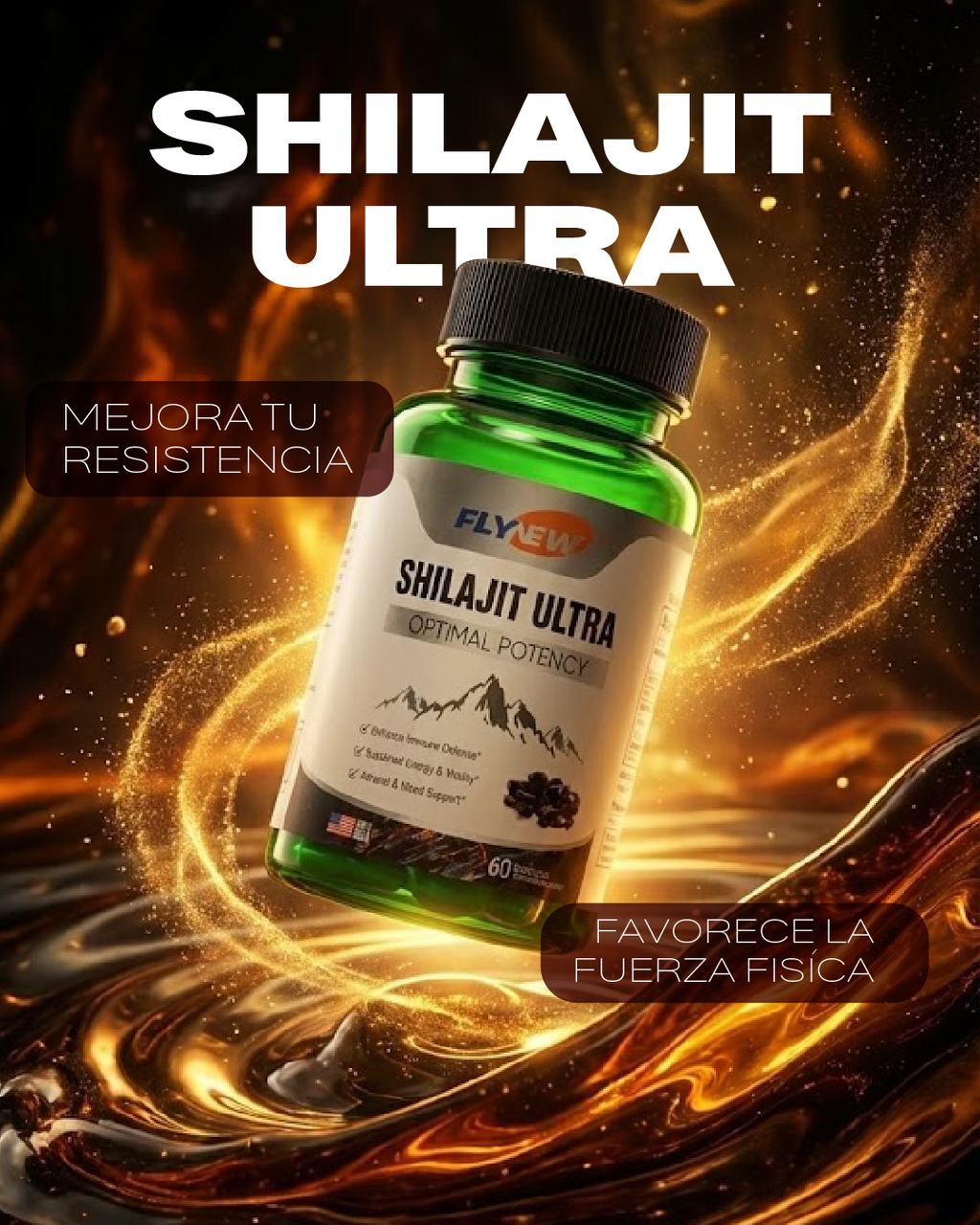 Shilajit Ultra Optimal Potency 60 Cápsulas