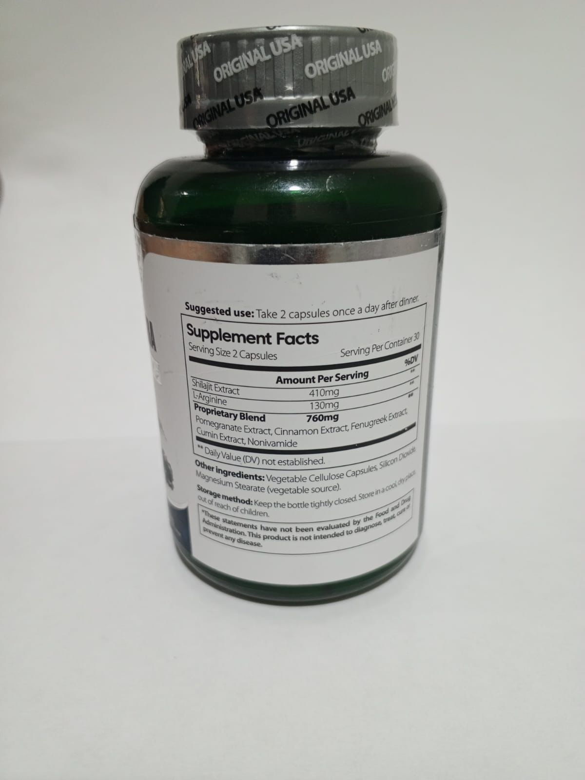 Shilajit Ultra Optimal Potency 60 Cápsulas